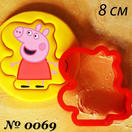Свинка Пеппа Форма для вырезания печенья и пряников
