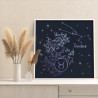 Телец Созвездие Зодиак Звезды 80х80 Раскраска картина по номерам на холсте