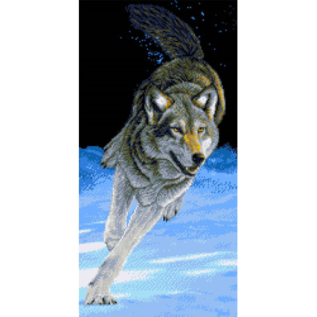  Волк Набор для вышивания Каролинка КТКН 184