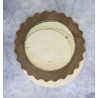  Круг коричневая большая Рамка деревянная для вышивки ОР-247
