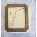 Прямоугольник коричневая малая Рамка деревянная для вышивки