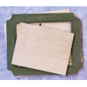  Прямоугольник зеленая малая Рамка деревянная для вышивки ОР-260