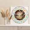Ребенок водолей в круге Знак Зодиак Малыш Для детей Детские Дети Раскраска картина по номерам на холсте
