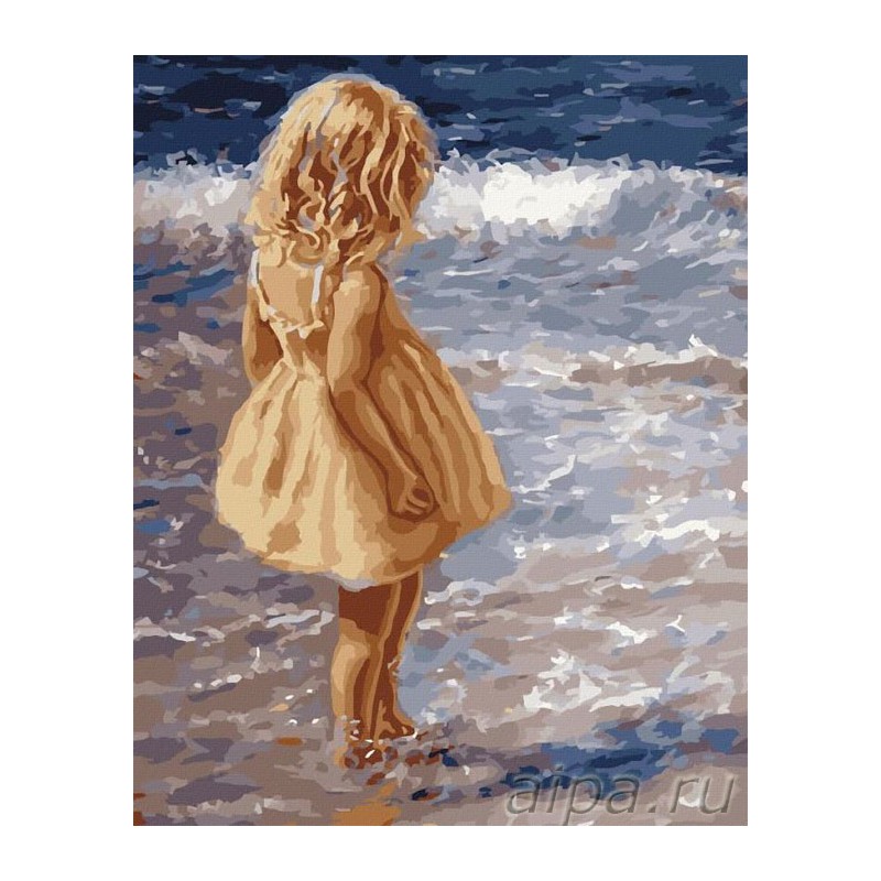 Недорого Картина раскраска по номерам Ласковое море Магазин ВсеТак