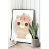 Любимый котенок единорог Коллекция Сute unicorn Животные Кот Для детей Детские Для девочек 60х80 Раскраска картина по номерам на