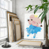 Свинка принцесса балерина 60х80 Раскраска картина по номерам на холсте