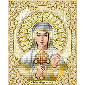  Святая София в жемчуге и золоте Канва с рисунком для вышивки Благовест ЖС-5029