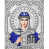  Святая Ольга в жемчуге и серебре Канва с рисунком для вышивки Благовест ЖС-5032