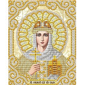 Святая Ольга в жемчуге и золоте Канва с рисунком для вышивки Благовест