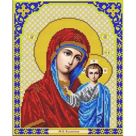  Богородица Казанская Канва с рисунком для вышивки Благовест И-4002
