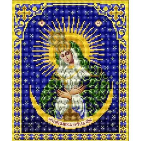  Богородица Остробрамкая Канва с рисунком для вышивки Благовест И-4008