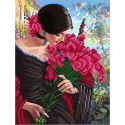  Прекрасные цветы Канва с рисунком для вышивки Благовест К-4049
