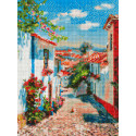  Улочка в португальском посёлке Алмазная вышивка мозаика Белоснежка 3865-AM-S