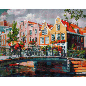  Амстердам. Мост через канал Алмазная вышивка мозаика Белоснежка 988-AT-S