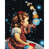  Космические пузыри Раскраска картина по номерам на холсте ZX 24083