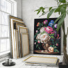 Натюрморт с пышными пионами Цветы Букет Классика Маме 80х100 Раскраска картина по номерам на холсте