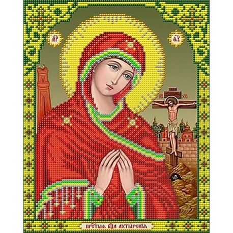  Божья Матерь Ахтырская Канва с рисунком для вышивки Благовест И-4042