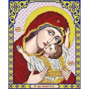 Богородица Кардиотисса Канва с рисунком для вышивки Благовест И-4063