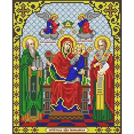  Богородица Экономисса(Домостроительница) Канва с рисунком для вышивки Благовест И-4089
