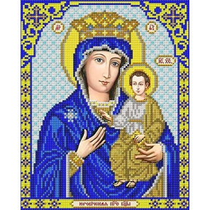  Богородица Юровичская Канва с рисунком для вышивки Благовест И-4093