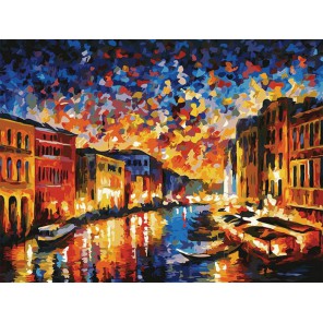 Гранд-Канал Венеция Раскраска картина по номерам акриловыми красками на картоне Белоснежка