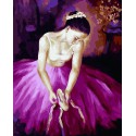 Балерина Раскраска картина по номерам на холсте Menglei