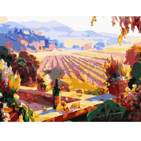 Пейзаж Тосканы Раскраска картина по номерам акриловыми красками Color Kit