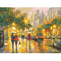  Вечернее сияние московских улиц Раскраска картина по номерам на холсте Белоснежка 543-AS