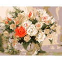 Очаровательный букет роз Айдемир Саидов Раскраска по номерам на холсте Menglei
