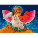  Сладкий арбуз Раскраска картина по номерам на холсте Белоснежка 914-AS