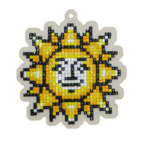  Солнышко Алмазная мозаика подвеска U0295