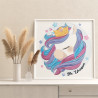 Единорог в короне Коллекция Сute unicorn Животные Ребенок Для детей Детские Для девочек Раскраска картина по номерам на холсте