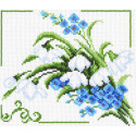  Весенние цветы Канва с рисунком для вышивания Матренин Посад 1330-1