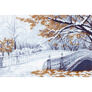  Первый снег Канва с рисунком для вышивания Матренин Посад 1200