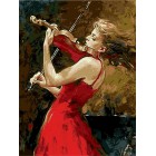 Страсть к музыке Раскраска картина по номерам акриловыми красками на холсте Menglei