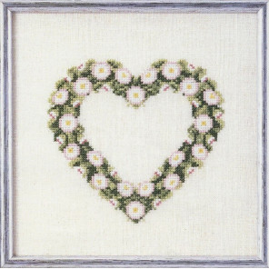  Сердце из ромашек Набор для вышивания Oehlenschlager 65171