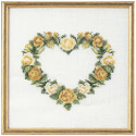  Сердце из желтых роз Набор для вышивания Oehlenschlager 65179