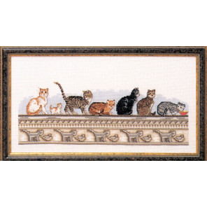  Кошки на стене Набор для вышивания Oehlenschlager 99104