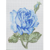  Голубая роза Канва жесткая с рисунком для вышивки Gobelin L 43.101