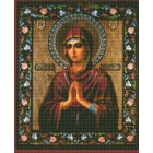 Пресвятая Богородица «Умягчение злых сердец» Алмазная вышивка мозаика с рамкой Цветной
