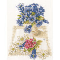  Blue flowers Набор для вышивания LanArte PN-0169670