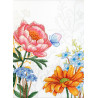  Цветы и бабочка Набор для вышивания Luca-S BU4019