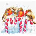 Рождественские птицы Набор для вышивания Luca-S