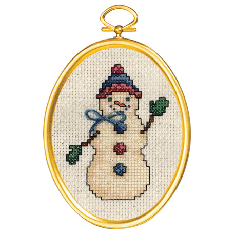  Дружелюбный снеговик Набор для вышивания Janlynn 021-1794