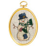  Снеговик в цилиндре Набор для вышивания Janlynn 021-1798