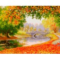 Осени краски Раскраска картина по номерам на холсте Iteso