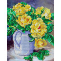 Желтые розы Набор для вышивания бисером Galla Collection