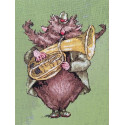 Le Brownie des Highlands (Музыкант из оркестра - Домовой гор Шотландии) Набор для вышивания Nimue