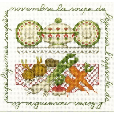  LA SOUPE DE LEGUMES (Овощной суп) Набор для вышивания Le Bonheur des Dames 2237