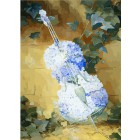 Цветочная скрипка Раскраска картина по номерам акриловыми красками Color Kit